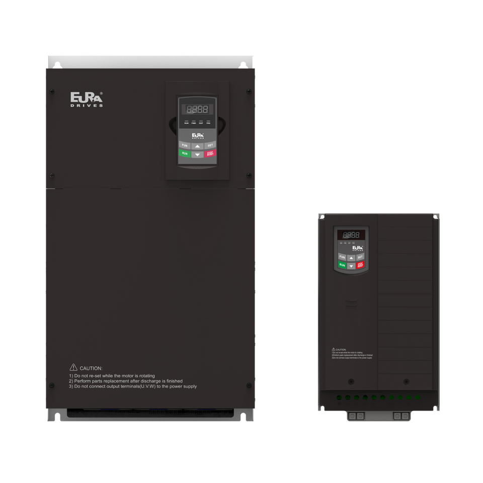 Eura Drive E2100 variable frequency drive, E2100-0004S1E2U5F15AF03B1R3