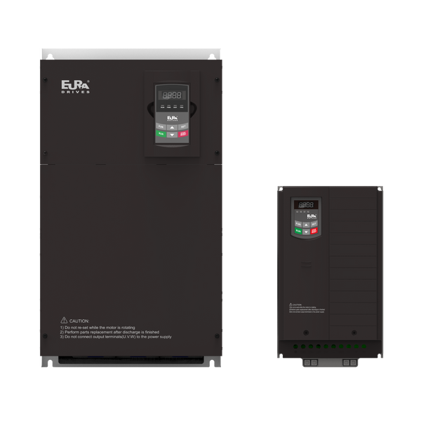 Eura Drive E2100-0004S1E2U5F15AF03B1R3 0.5hp Single Phase 110-115V IP20/NEMA 1 kit optional with internal EMC filter