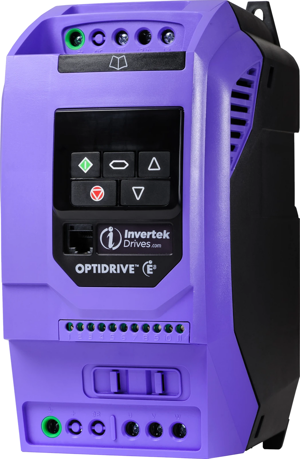 Invertek Optidrive E3 ODE-3-240095-3F42 – E3 IP20 Size 2 Left