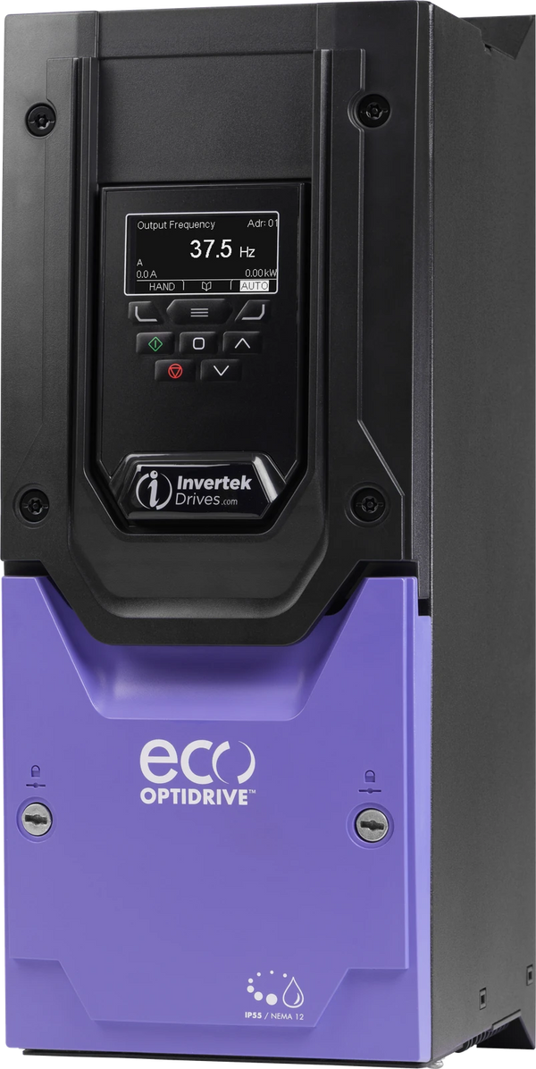 Invertek Optidrive Eco ODV-3-460430-301N-MN – 40Hp 500~600V 3Ph IP55/NEMA12