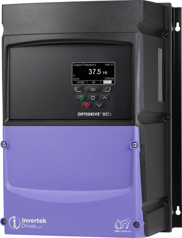 Invertek Optidrive Eco ODV-3-460430-301A-MN – 40Hp 500~600V 3Ph IP66/NEMA4X Indoor/Outdoor