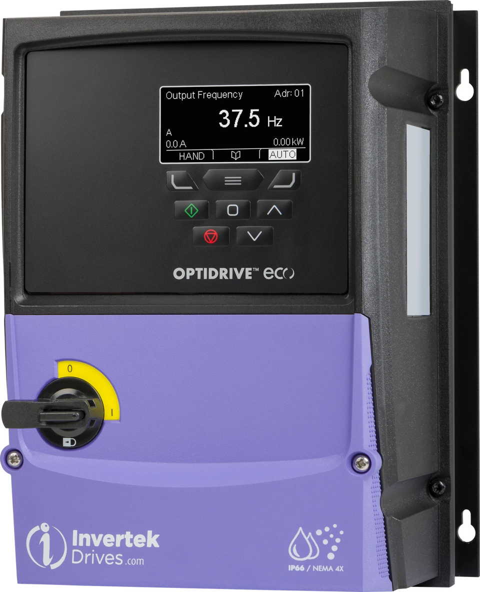 Invertek Optidrive Eco ODV-3-260090-301E-MN – ECO IP66B Size 2 Left