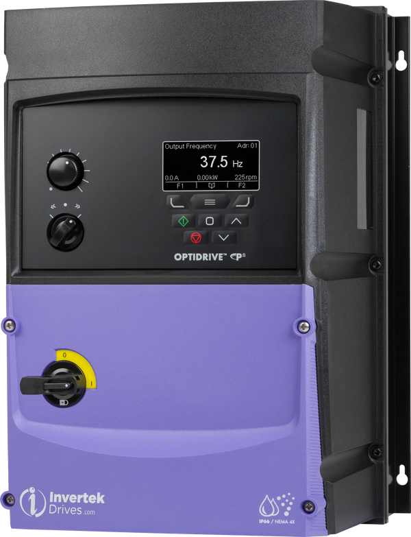 Invertek Optidrive P2 ODP-2-46400-3H04B-MN – 40Hp 500~600V 3Ph IP66/NEMA4X Indoor/Outdoor